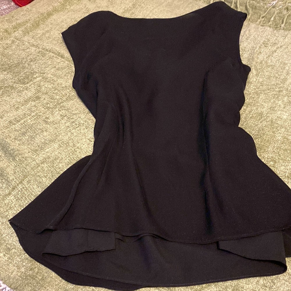 Ann Taylor scoop neck sheer top with liner - Picture 3 of 3
